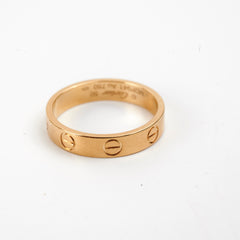 Cartier Small Love Ring Yellow Gold Size 50