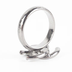 Chanel CC Crystal Logo Ring Costume Jewellery