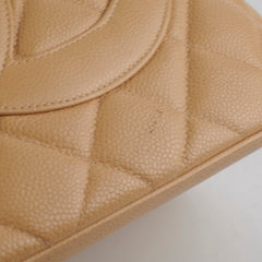 Chanel Caviar Medallion Tote Beige