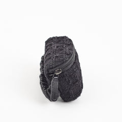 Chanel Wristlet Tweed Black Pouch - Series 30