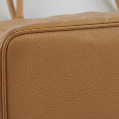 Chanel Caviar Medallion Tote Beige