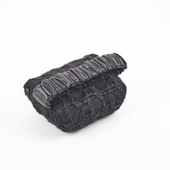 Chanel Wristlet Tweed Black Pouch - Series 30