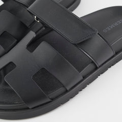 Hermes Chypre Size 36 Black Sandals