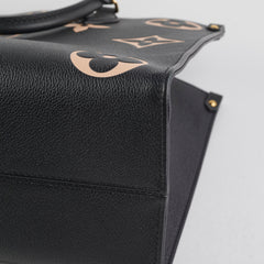 Louis Vuitton On The Go MM Black/Beige