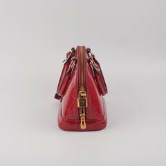 Louis Vuitton Alma BB Monogram Vernis Shoulder Handbag