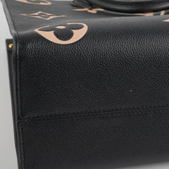 Louis Vuitton On The Go MM Black/Beige