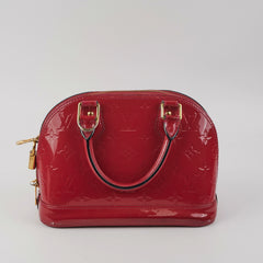 Louis Vuitton Alma BB Monogram Vernis Shoulder Handbag