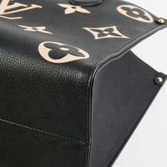 Louis Vuitton On The Go MM Black/Beige