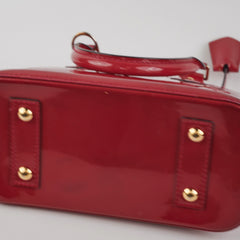 Louis Vuitton Alma BB Monogram Vernis Shoulder Handbag