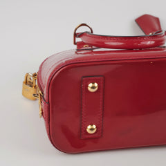 Louis Vuitton Alma BB Monogram Vernis Shoulder Handbag