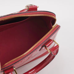 Louis Vuitton Alma BB Monogram Vernis Shoulder Handbag