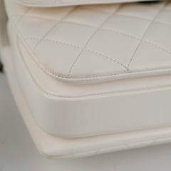 Chanel Quilted Small Trendy CC Dual Handle Flap Bag White (Microchipped)