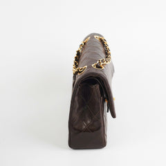 Chanel Vintage Classic Medium/Large Dark Brown