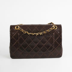 Chanel Vintage Classic Medium/Large Dark Brown