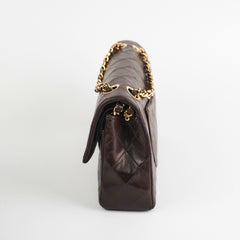 Chanel Vintage Classic Medium/Large Dark Brown