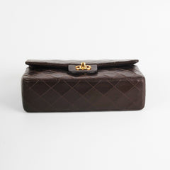Chanel Vintage Classic Medium/Large Dark Brown