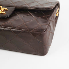 Chanel Vintage Classic Medium/Large Dark Brown