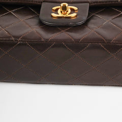 Chanel Vintage Classic Medium/Large Dark Brown
