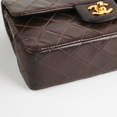 Chanel Vintage Classic Medium/Large Dark Brown