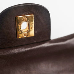 Chanel Vintage Classic Medium/Large Dark Brown