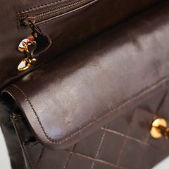 Chanel Vintage Classic Medium/Large Dark Brown