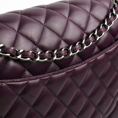 Chanel Maxi Lambskin Jumbo Dark Purple
