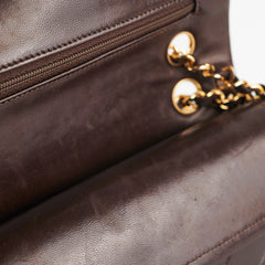 Chanel Vintage Classic Medium/Large Dark Brown