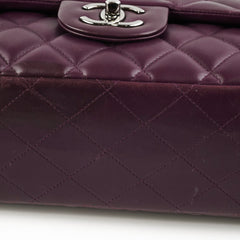 Chanel Maxi Lambskin Jumbo Dark Purple