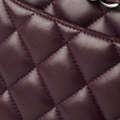 Chanel Maxi Lambskin Jumbo Dark Purple