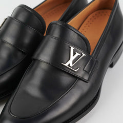 Louis Vuitton Black Leather Saint Germain Loafers size 6fers Size 6