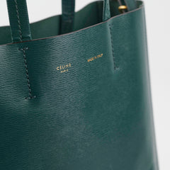 Celine Vertical Cabas Tote Small Forest Green