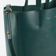 Celine Vertical Cabas Tote Small Forest Green