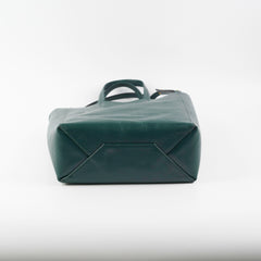 Celine Vertical Cabas Tote Small Forest Green