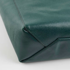 Celine Vertical Cabas Tote Small Forest Green