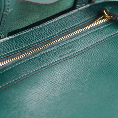 Celine Vertical Cabas Tote Small Forest Green