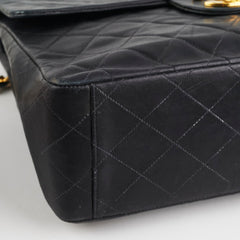 Chanel Maxi Jumbo Vintage Black Flap