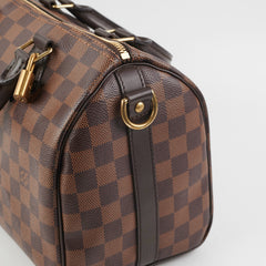 Louis Vuitton Speedy Bandouliere Damier Ebene Canvas 25