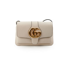 Gucci Arli Leather Cream Crossbody Bag