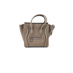 Celine Micro Luggage Calfskin Souris