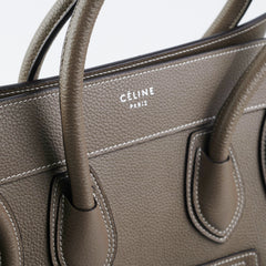 Celine Micro Luggage Calfskin Souris