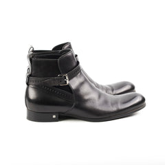 Louis Vuitton Mens Black Leather Boots Size 11 (Copy)