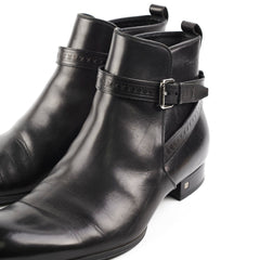 Louis Vuitton Mens Black Leather Boots Size 11 (Copy)