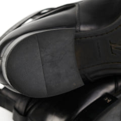 Louis Vuitton Mens Black Leather Boots Size 11 (Copy)