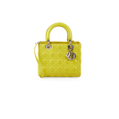 Christian Dior Lady Dior Medium Yellow