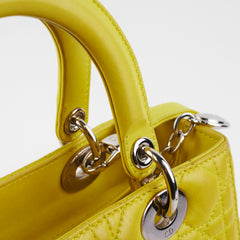 Christian Dior Lady Dior Medium Yellow