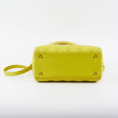 Christian Dior Lady Dior Medium Yellow