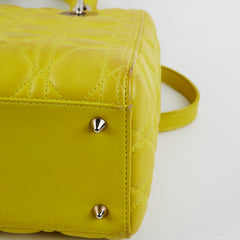 Christian Dior Lady Dior Medium Yellow