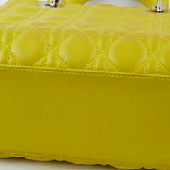 Christian Dior Lady Dior Medium Yellow
