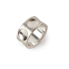 Louis Vuitton White Gold Ring size 53