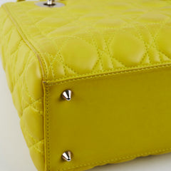 Christian Dior Lady Dior Medium Yellow